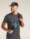 Men’s Merino 150 Tech Lite Short Sleeve T-Shirt Southern Shapes Obsidian - 4