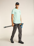 Men’s Merino 150 Tech Lite Short Sleeve T-Shirt Southern Shapes Mint - 5