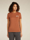 Women’s Merino 150 Tech Lite Short Sleeve T-Shirt Adventure Ride Dusty clay - 1