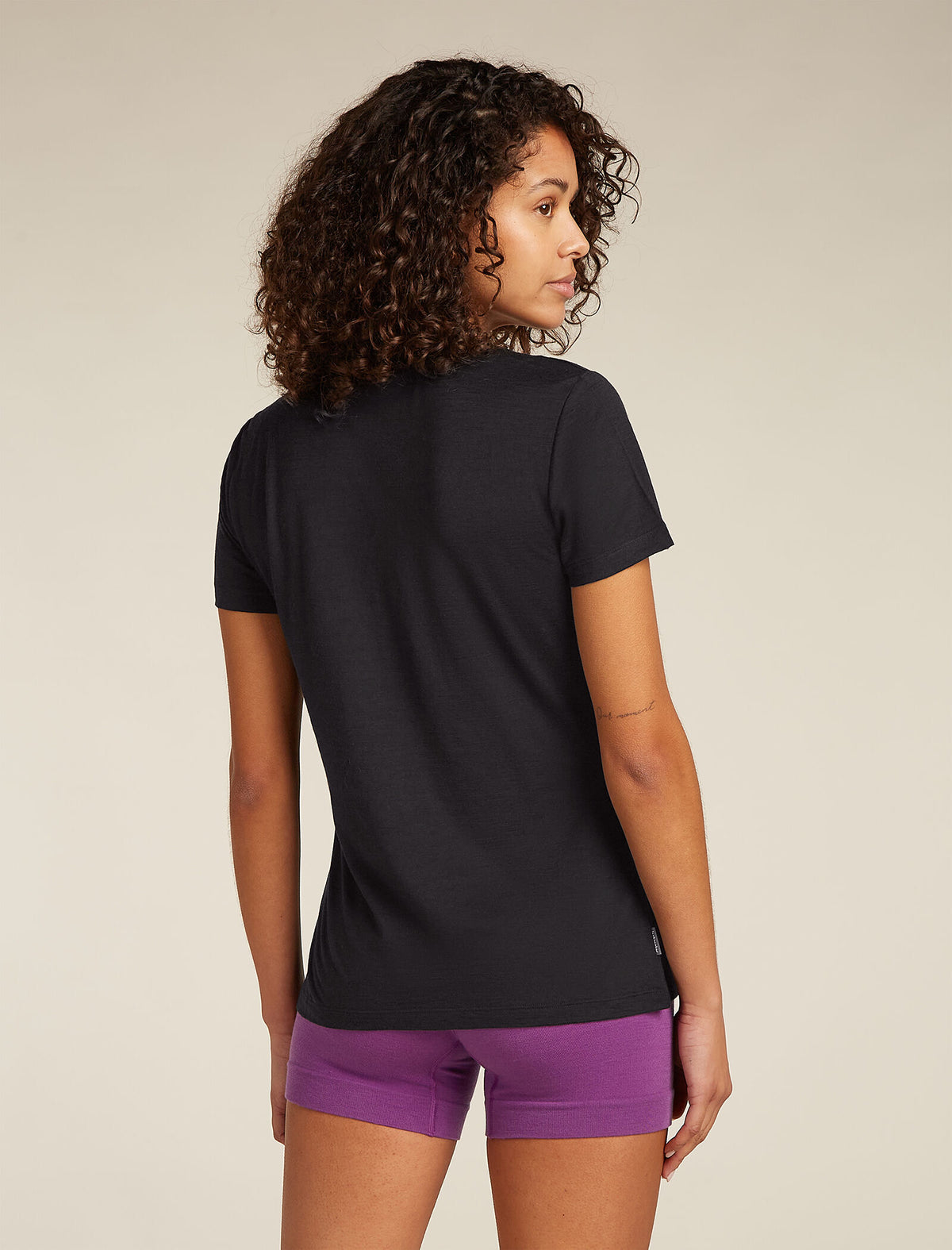 Women’s Merino 150 Tech Lite Short Sleeve T-Shirt Sparkling Stars Black - 2