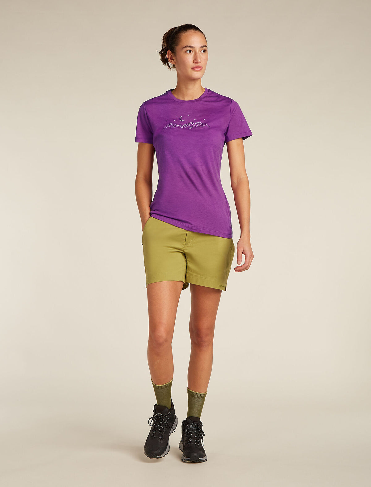 Women’s Merino 150 Tech Lite Short Sleeve T-Shirt Sparkling Stars Passion - 3