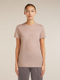 Women’s Merino 150 Tech Lite Short Sleeve T-Shirt Sparkling Stars Pink Quartz - 1