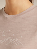 Women’s Merino 150 Tech Lite Short Sleeve T-Shirt Sparkling Stars Pink Quartz - 5