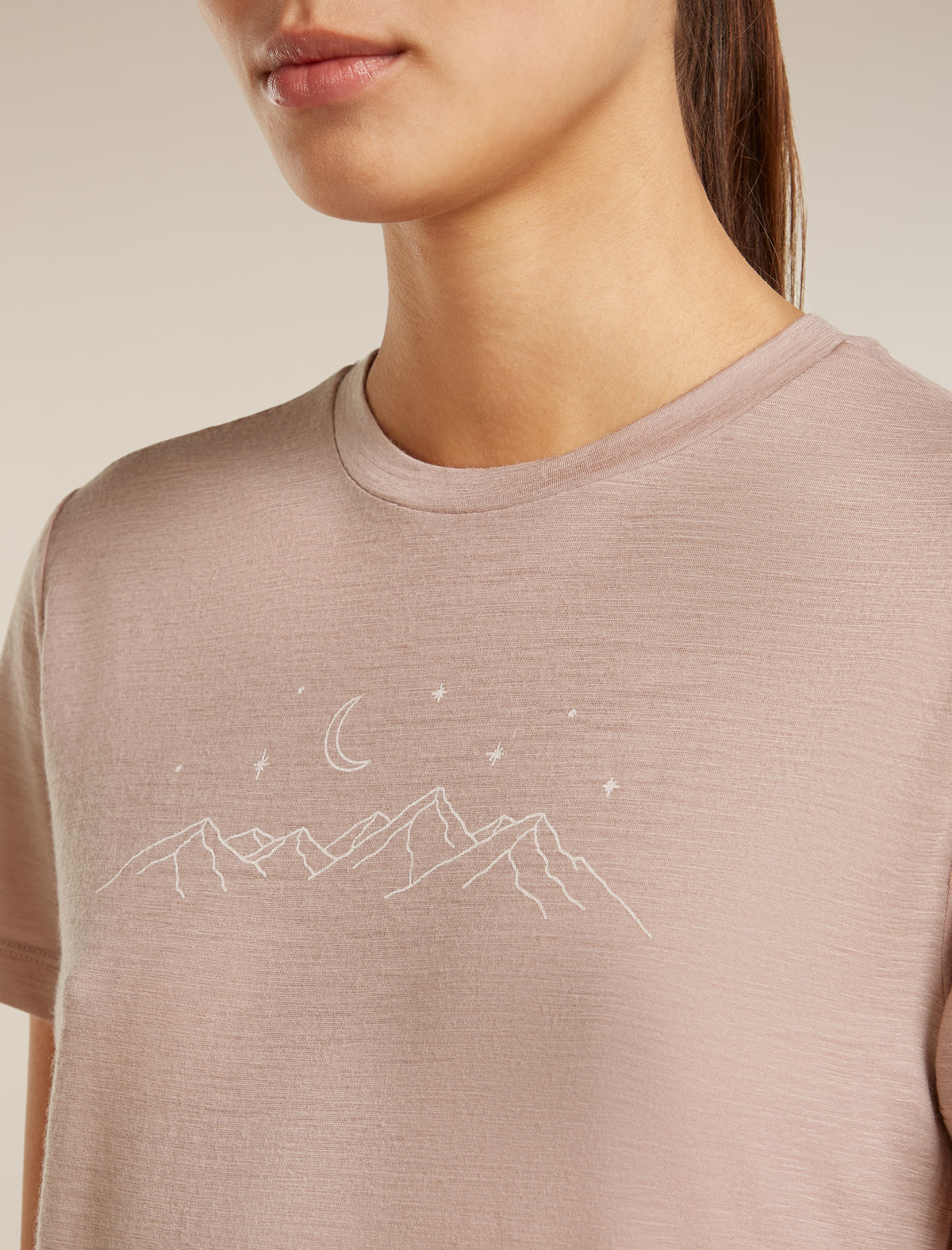 Women’s Merino 150 Tech Lite Short Sleeve T-Shirt Sparkling Stars Pink Quartz - 6