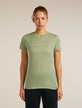 Women’s Merino 150 Tech Lite Short Sleeve T-Shirt Sparkling Stars Lichen - 1