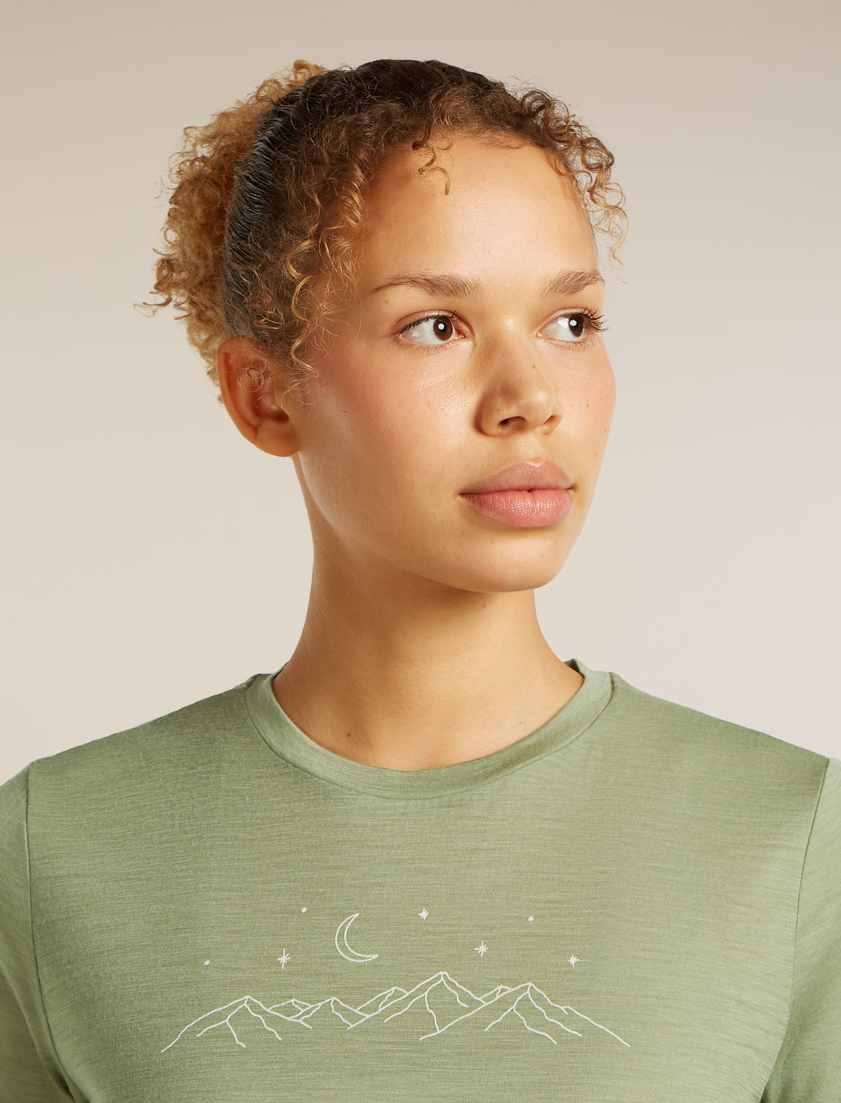Women’s Merino 150 Tech Lite Short Sleeve T-Shirt Sparkling Stars Lichen - 5