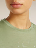Women’s Merino 150 Tech Lite Short Sleeve T-Shirt Sparkling Stars Lichen - 6