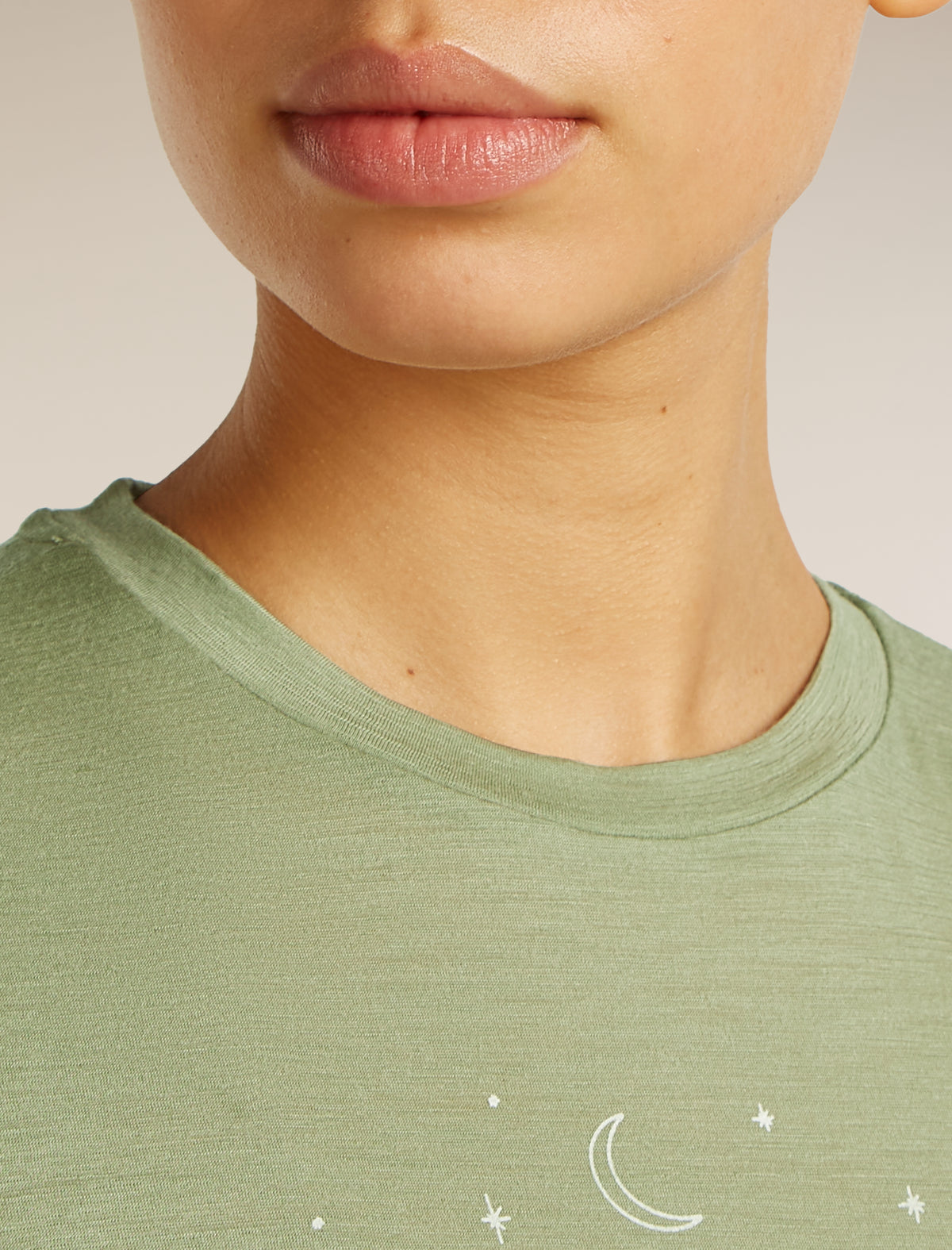 Women’s Merino 150 Tech Lite Short Sleeve T-Shirt Sparkling Stars Lichen - 6