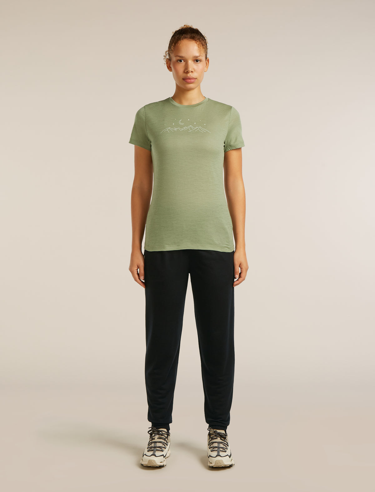 Women’s Merino 150 Tech Lite Short Sleeve T-Shirt Sparkling Stars Lichen - 3