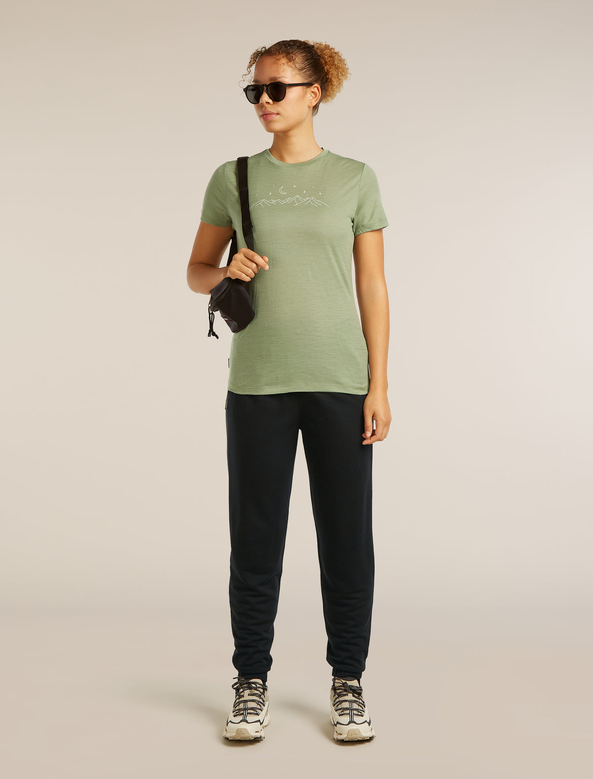 Women’s Merino 150 Tech Lite Short Sleeve T-Shirt Sparkling Stars Lichen - 4