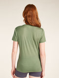 Women’s Merino 150 Tech Lite Short Sleeve T-Shirt Single Line Camp Oil/Black/Silver - 3