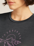 Women’s Merino 150 Tech Lite Short Sleeve T-Shirt Sunrise Summit Obsidian - 6
