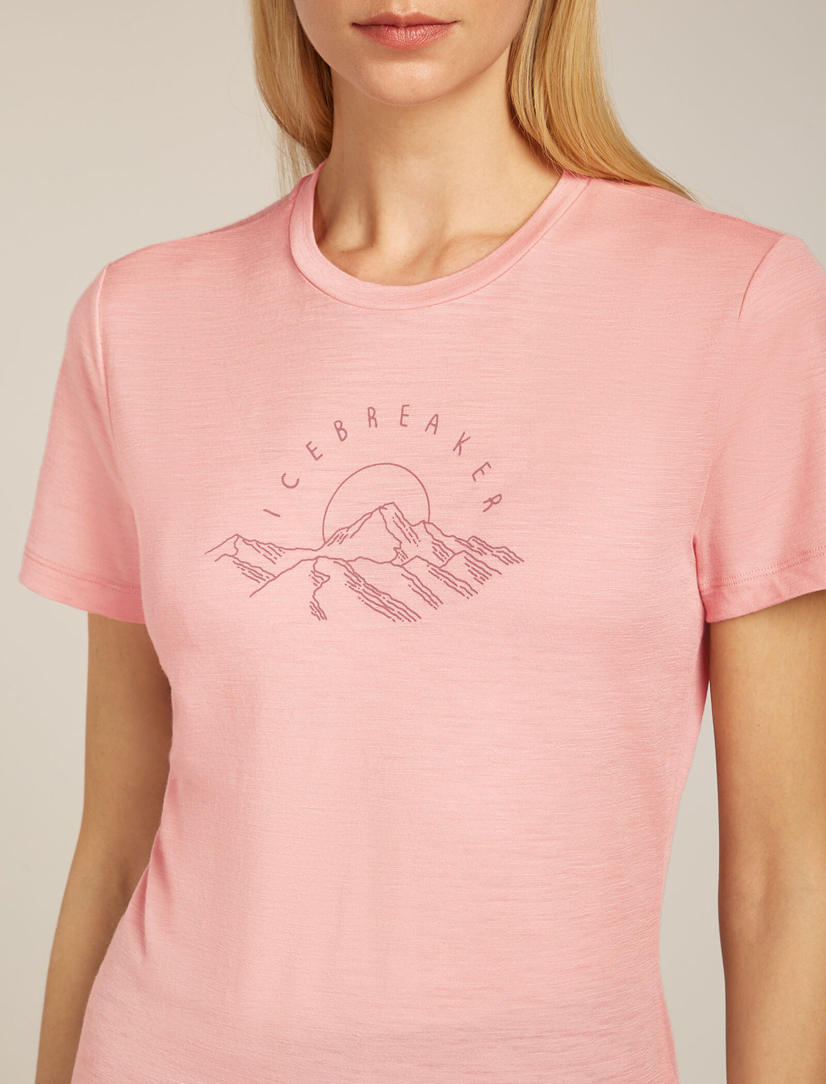Women’s Merino 150 Tech Lite Short Sleeve T-Shirt Sunrise Summit Blush - 5