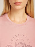 Women’s Merino 150 Tech Lite Short Sleeve T-Shirt Sunrise Summit Blush - 6