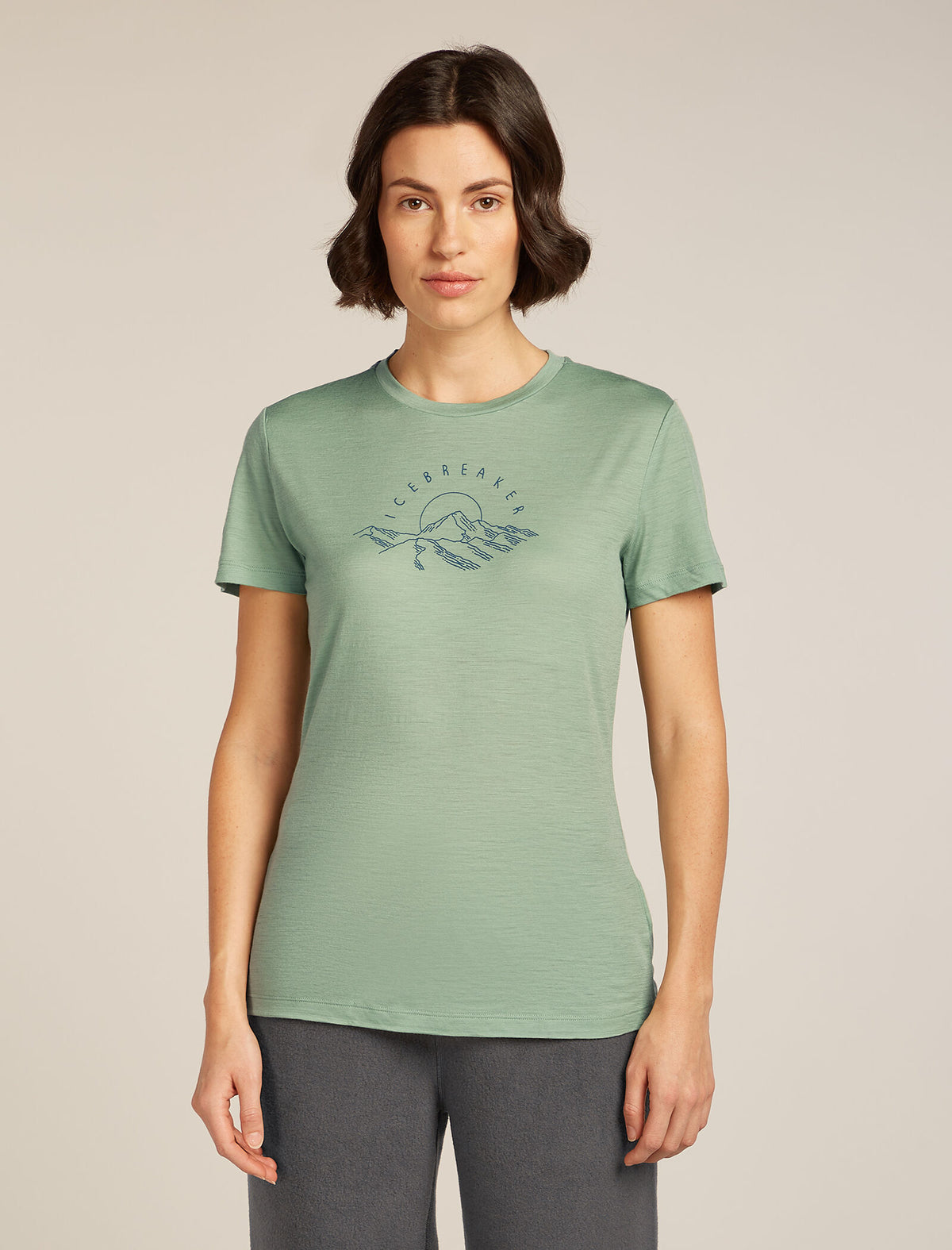 Women’s Merino 150 Tech Lite Short Sleeve T-Shirt Sunrise Summit Seaglass - 1