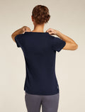 Women’s Merino 150 Tech Lite Short Sleeve Scoop T-Shirt Tee Panax Glacier - 2