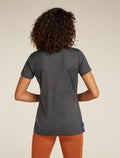Women’s Merino 150 Tech Lite Short Sleeve Scoop T-Shirt Tee Fresh Ferns Obsidian/carob - 2