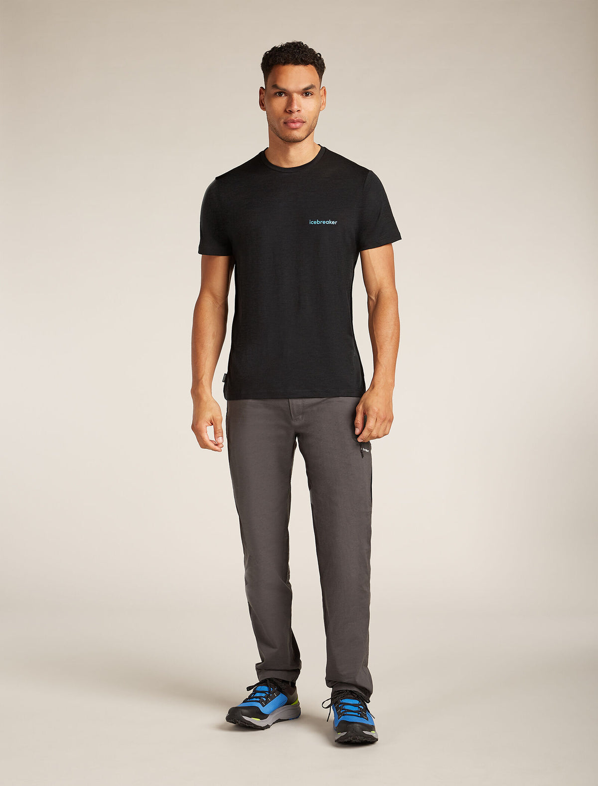 Men’s Merino 150 Tech Lite Short Sleeve T-Shirt IB Wordmark Black - 3