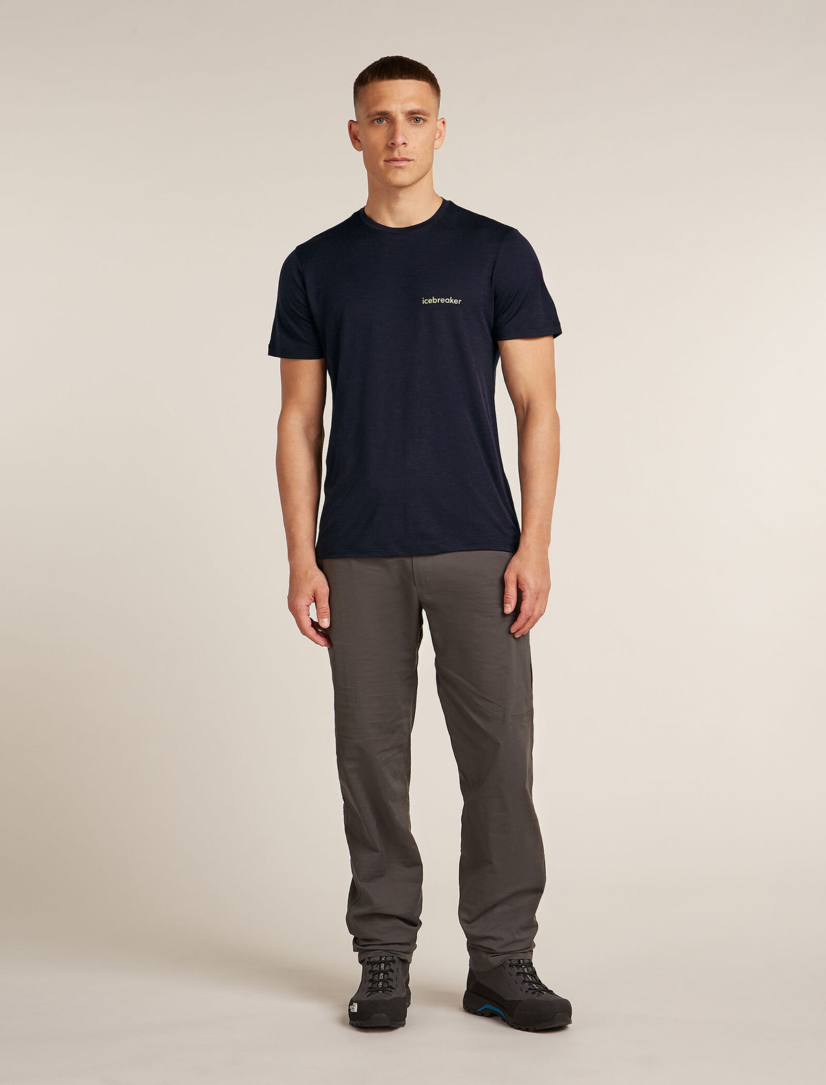 Men’s Merino 150 Tech Lite Short Sleeve T-Shirt IB Wordmark Glacier - 3