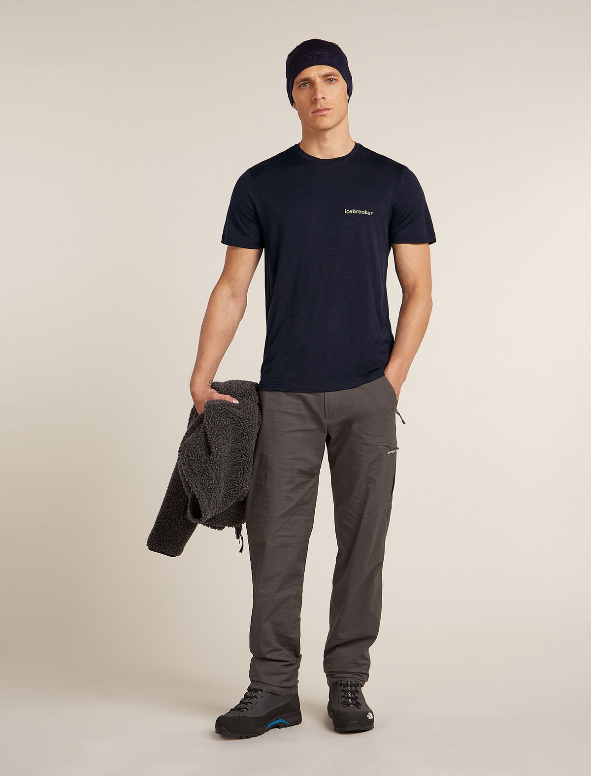 Men’s Merino 150 Tech Lite Short Sleeve T-Shirt IB Wordmark Glacier - 4