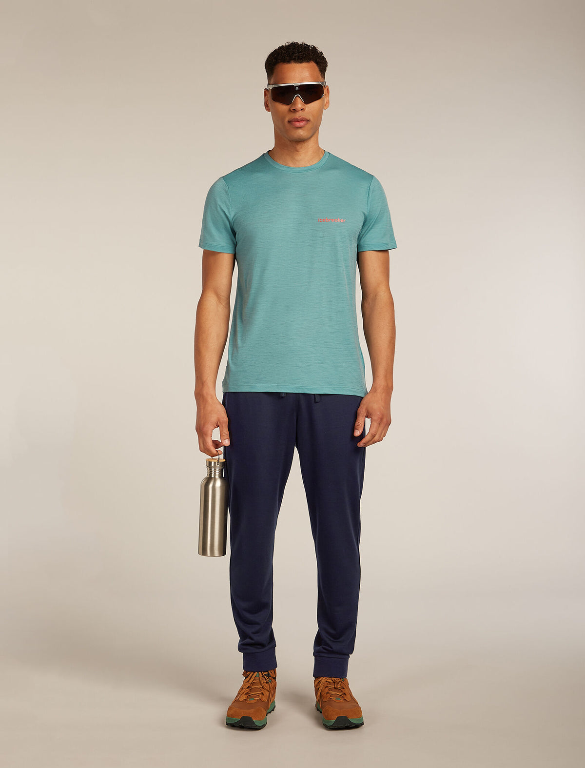 Men’s Merino 150 Tech Lite Short Sleeve T-Shirt IB Wordmark Hydro - 4
