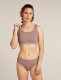 Women’s Merino Blend Rib Lotus Bra Summit - 6