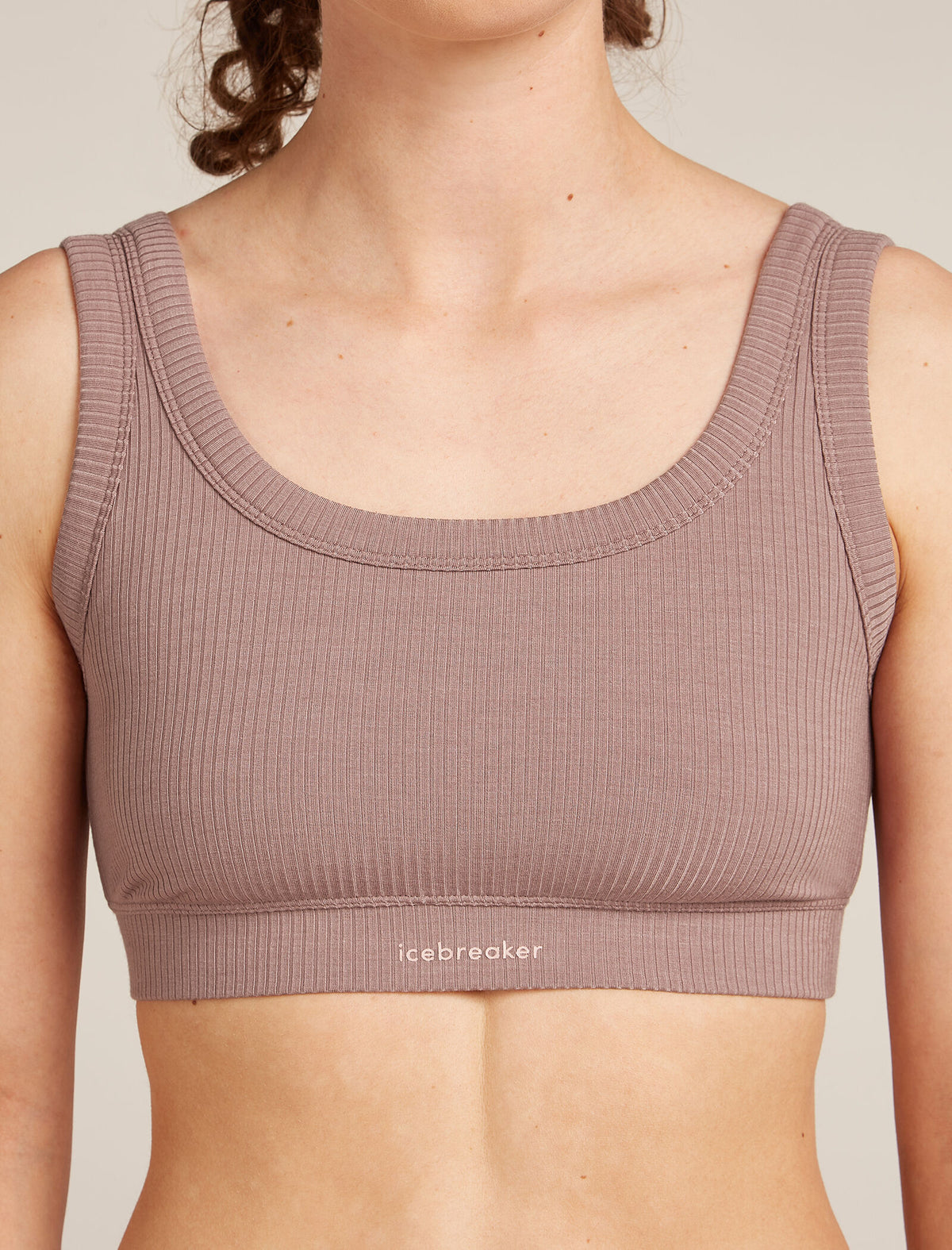 Women’s Merino Blend Rib Lotus Bra Summit - 7