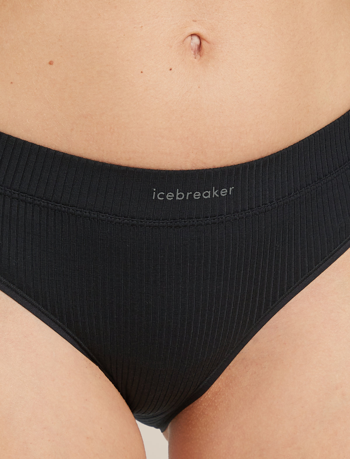 Women’s Merino Blend Rib Lotus Hipster Black - 7