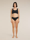 Women’s Merino Blend Rib Lotus Hipster Black - 3