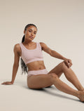 Women's Merino Blend Rib Lotus Hipster Pink Quartz - 5