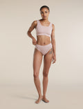 Women's Merino Blend Rib Lotus Hipster Pink Quartz - 6