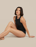 Women’s Merino Blend Rib Lotus Tank Black - 5