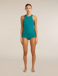 Women’s Merino Blend Rib Lotus Tank Tidal teal - 3