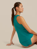 Women’s Merino Blend Rib Lotus Tank Tidal teal - 6