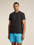 Men’s Merino Blend 125 Cool-Lite™ Speed Short Sleeve Quarter Zip Top Black - 1