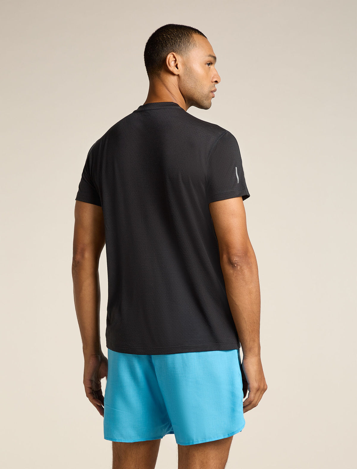 Men’s Merino Blend 125 Cool-Lite™ Speed Short Sleeve Quarter Zip Top Black - 2