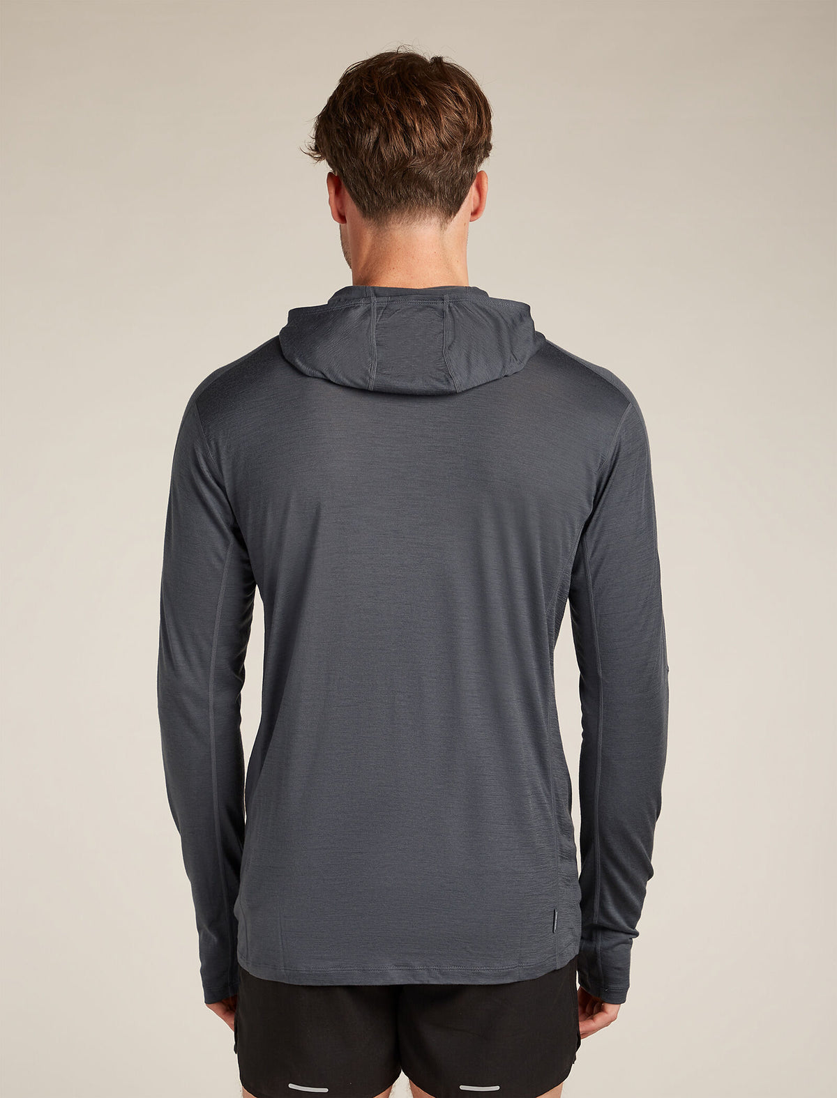 Men’s 150 MerinoFine™ Ace Long Sleeve Hoodie Obsidian - 2