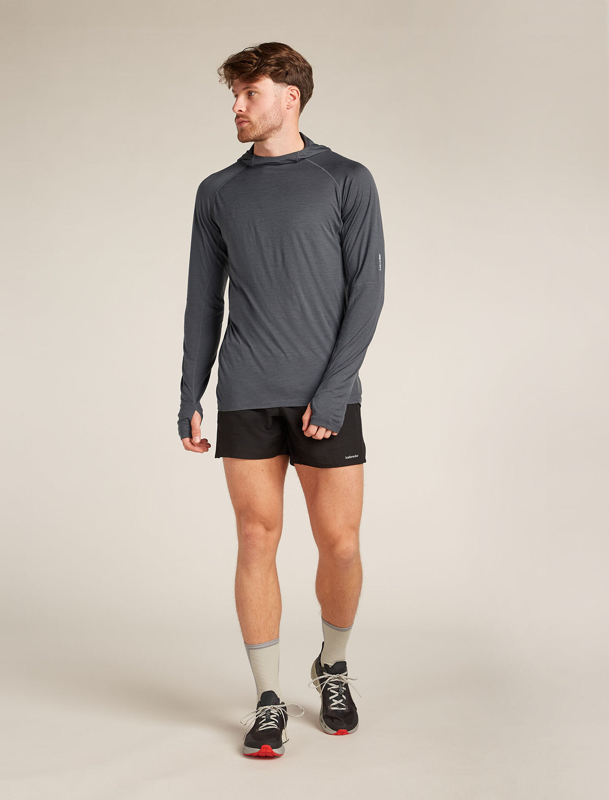 Men’s 150 MerinoFine™ Ace Long Sleeve Hoodie Obsidian - 3