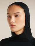 Women’s 150 MerinoFine™ Ace Long Sleeve Hoodie UPF Black - 10