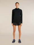 Women’s 150 MerinoFine™ Ace Long Sleeve Hoodie UPF Black - 3