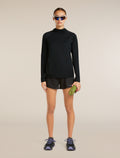 Women’s 150 MerinoFine™ Ace Long Sleeve Hoodie UPF Black - 4