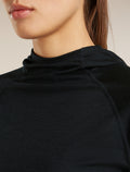 Women’s 150 MerinoFine™ Ace Long Sleeve Hoodie UPF Black - 8
