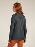 Women’s 150 MerinoFine™ Ace Long Sleeve Hoodie Obsidian - 2