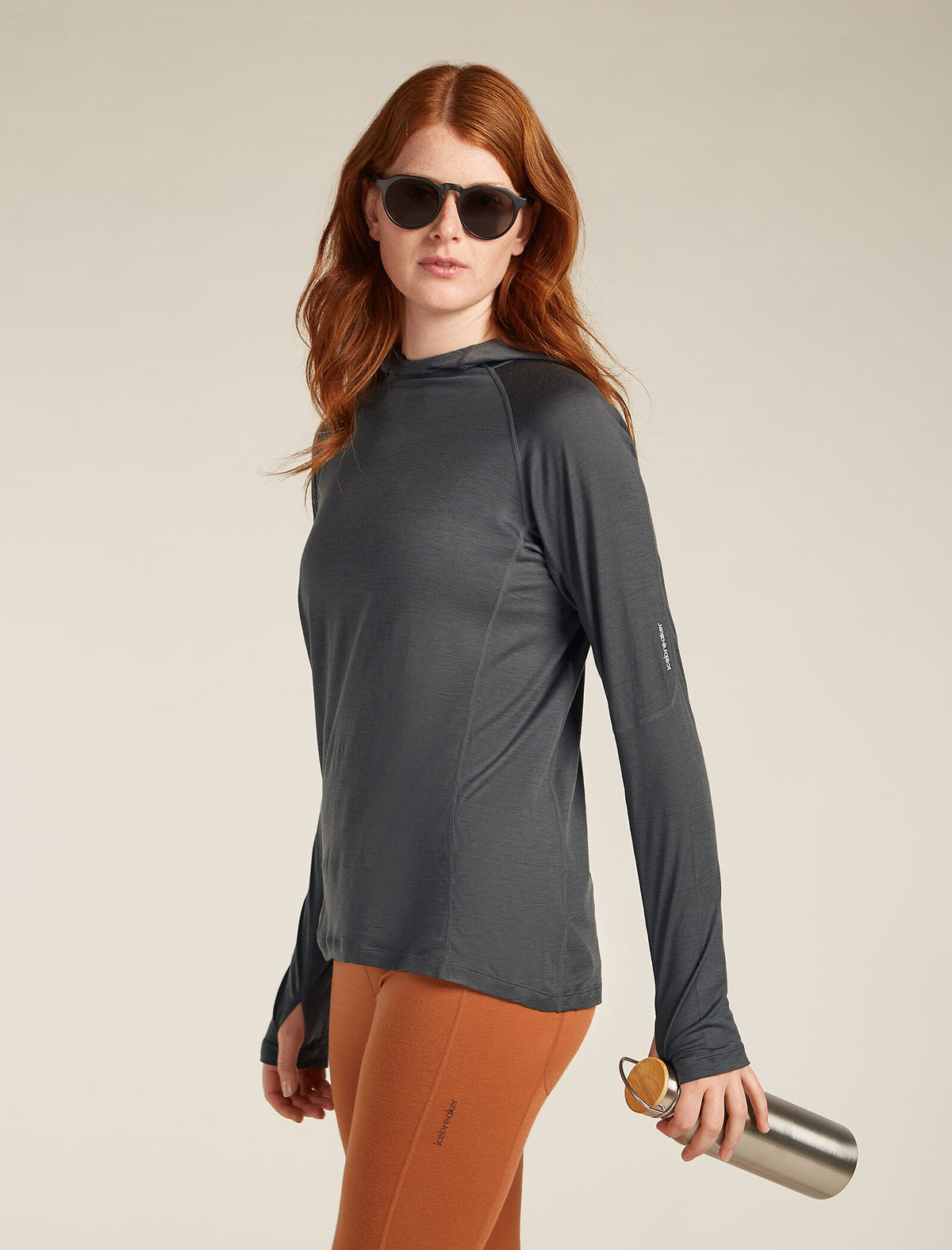 Women’s 150 MerinoFine™ Ace Long Sleeve Hoodie Obsidian - 4