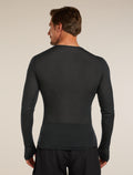 Men’s Merino Blend 75 Cool-Lite™ Featherlight™ Long Sleeve Crew Thermal Top Black - 3