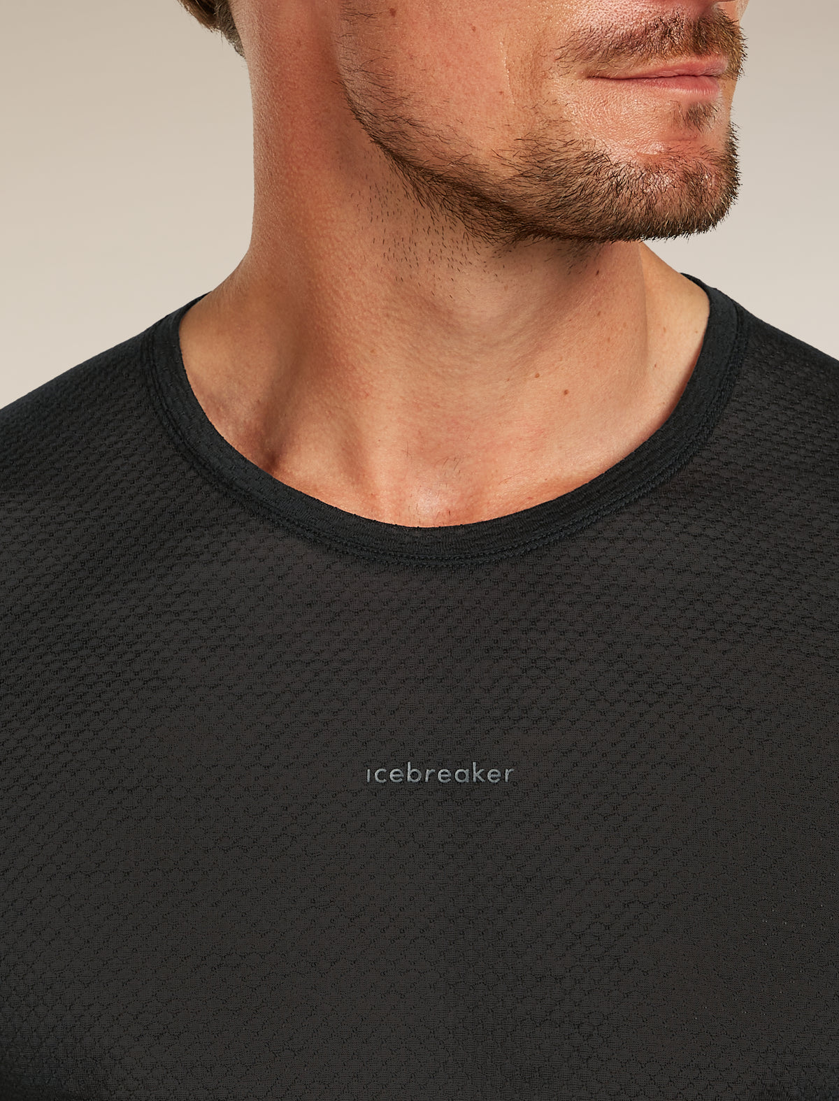 Men’s Merino Blend 75 Cool-Lite™ Featherlight™ Long Sleeve Crew Thermal Top Black - 6