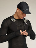 Men’s Merino Blend 75 Cool-Lite™ Featherlight™ Long Sleeve Crew Thermal Top Black - 9