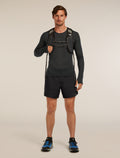 Men’s Merino Blend 75 Cool-Lite™ Featherlight™ Long Sleeve Crew Thermal Top Black - 5