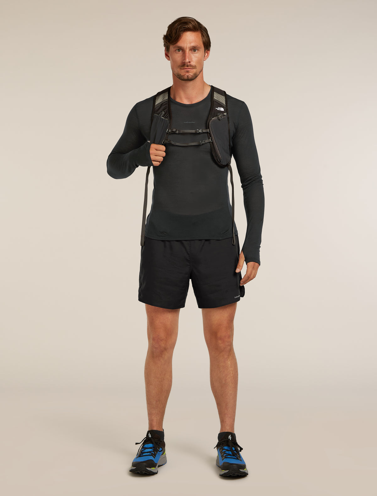 Men’s Merino Blend 75 Cool-Lite™ Featherlight™ Long Sleeve Crew Thermal Top Black - 4