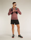 Men’s Merino Blend 75 Cool-Lite™ Featherlight™ Long Sleeve Crew Thermal Top Carob - 4